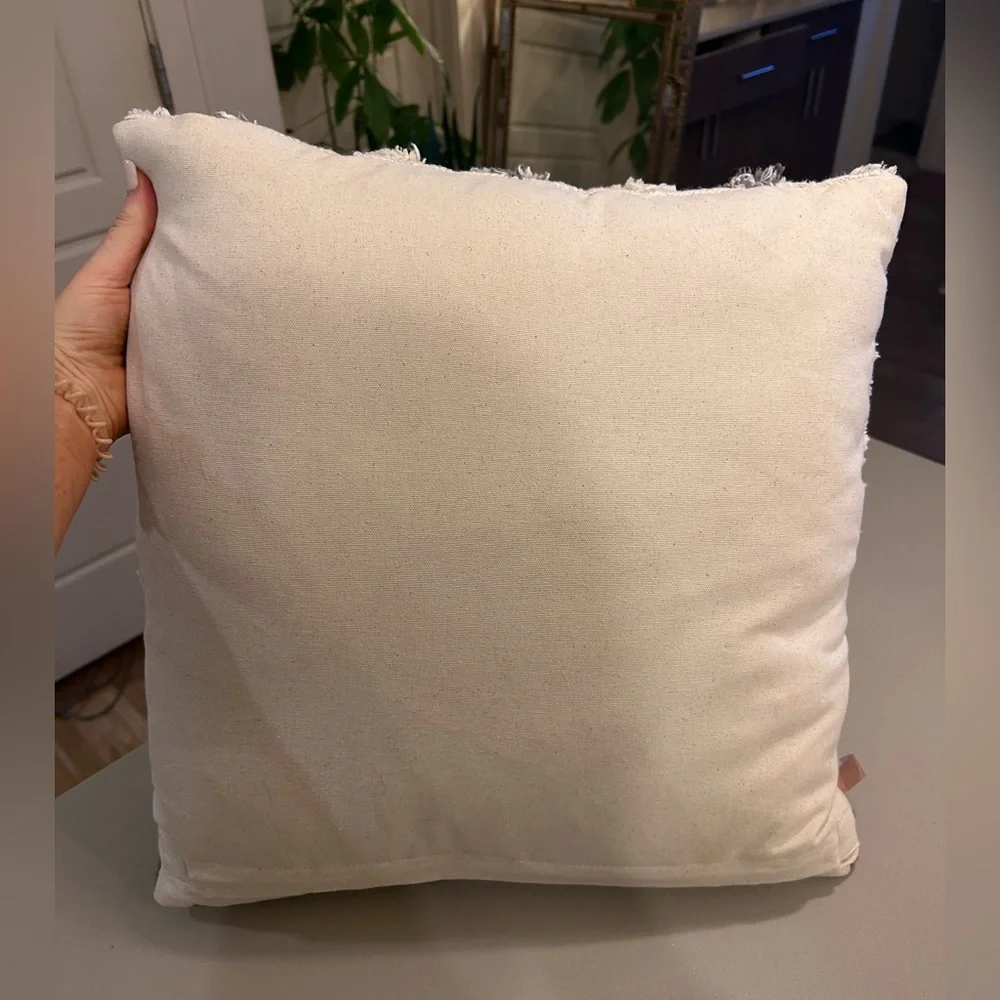 Summer & Rose Pillow with Tassels Decorative Pillow